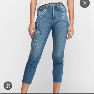 Express Painted Mom Jeans​​​​​